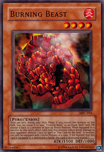 Burning Beast - MFC-016 - Common - Mixed Editions - YuGiOh