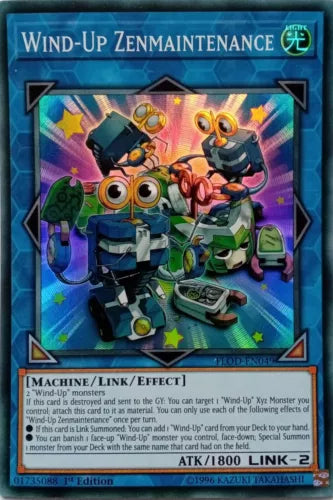 Wind-Up Zenmaintenance - FLOD-EN049 - Super Rare - 1st Edition - YuGiOh