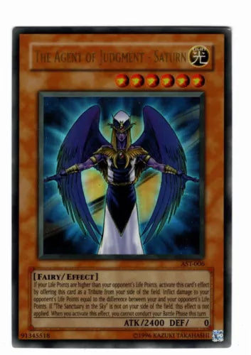 The Agent of Judgment - Saturn - AST-006 - Ultra Rare - 1st Edition - YuGiOh