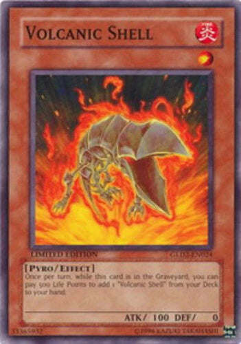 Volcanic Shell - GLD2-EN024 - Common - Limited Edition - YuGiOh