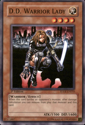 D.D. Warrior Lady - SDDE-EN010 - Common - 1st Edition - YuGiOh