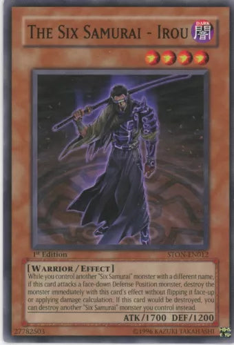 The Six Samurai - Irou - STON-EN012 - Common - Mixed Editions - YuGiOh