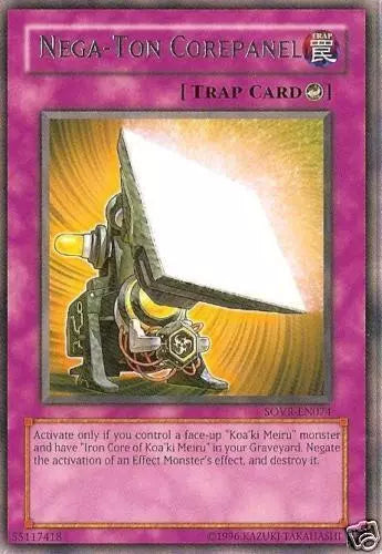 Nega-Ton Corepanel - SOVR-EN074 - Rare - Unlimited Edition - YuGiOh