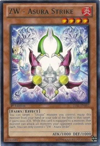 ZW - Asura Strike - LVAL-EN002 - Rare - Mixed Editions - YuGiOh