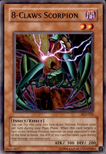 8-Claws Scorpion - PGD-024 - Common - Unlimited Edition - YuGiOh LP