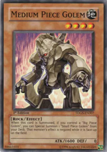 Medium Piece Golem - TDGS-EN007 - Common - Mixed Editions - YuGiOh