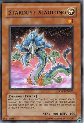 Stardust Xiaolong - SOVR-EN002 - Rare - Unlimited Edition - YuGiOh