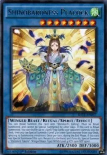 Shinobaroness Peacock - RATE-EN037 - Rare - Mixed Editions - YuGiOh