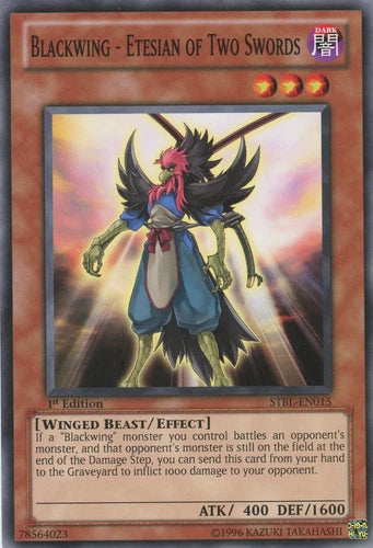 Blackwing - Etesian of Two Swords - STBL-EN015 - Common - 1st Edition - YuGiOh