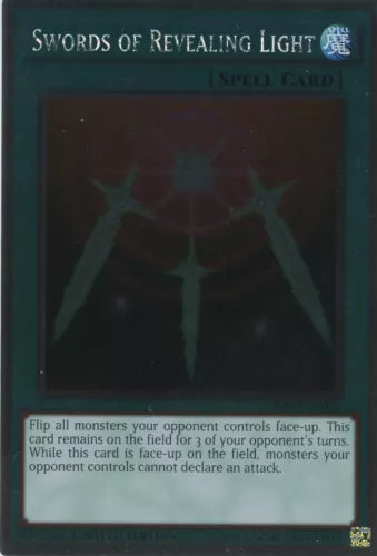 Swords of Revealing Light - NKRT-EN025 - Platinum Rare - Limited Edition YuGiOh