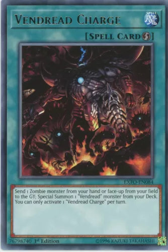 Vendread Charge - EXFO-EN084 - Rare - Mixed Editions - YuGiOh