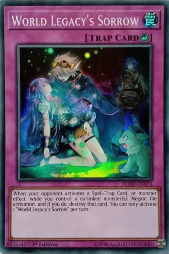 World Legacy's Sorrow - FLOD-EN073 - Super Rare - Mixed Editions - YuGiOh