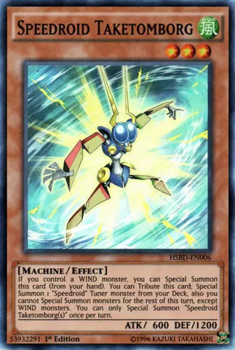 Speedroid Takentomborg - HSRD-EN006 - Super Rare - 1st Edition - YuGiOh