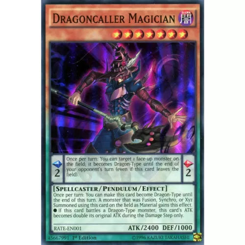 Dragoncaller Magician - RATE-EN001 - Super Rare - 1st Edition - YuGiOh