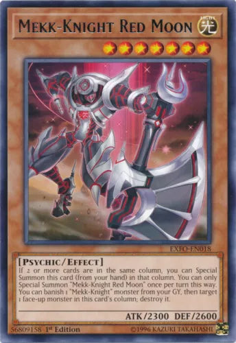 Mekk-Knight Red Moon - EXFO-EN018 - Rare - Mixed Editions - YuGiOh