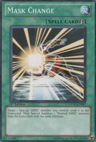 Mask Change - GENF-EN097 - Common - Unlimited Edition - YuGiOh
