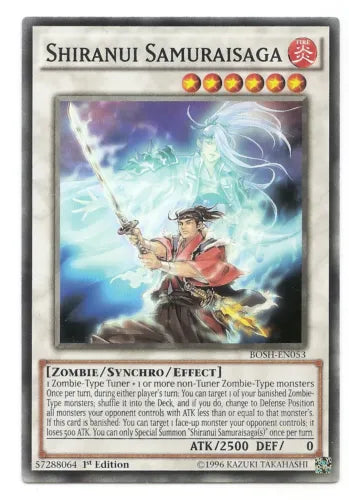 Shiranui Samuraisaga - BOSH-EN053 - Common - 1st Edition - YuGiOh