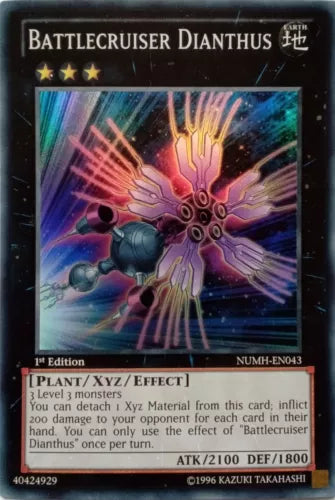 Battlecruiser Dianthus - NUMH-EN043 - Super Rare - 1st Edition - YuGiOh VLP
