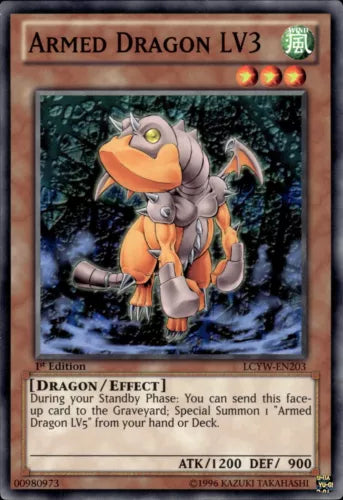 Armed Dragon LV3 - LCYW-EN203 - Common - 1st Edition - YuGiOh