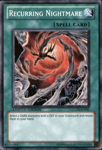 Recurring Nightmare - GLD4-EN041 - Common - Limited Edition - YuGiOh