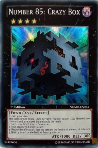 Number 85: Crazy Box - NUMH-EN033 - Super Rare - 1st Edition - YuGiOh