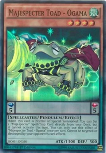 Majespecter Toad - Ogama - BOSH-EN030 - Super Rare - 1st Edition - YuGiOh