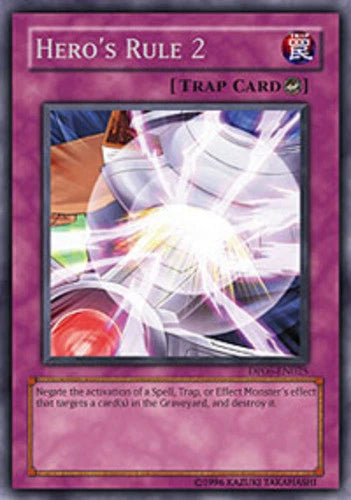Hero's Rule 2 - DP06-EN025 - Rare - Unlimited Edition - YuGiOh LP
