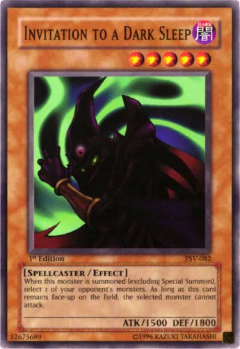 Invitation to a Dark Sleep - PSV-082 - Common - Unlimited Edition - YuGiOh LP