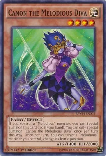 Canon the Melodious Diva - NECH-EN004 - Common - Mixed Editions - YuGiOh