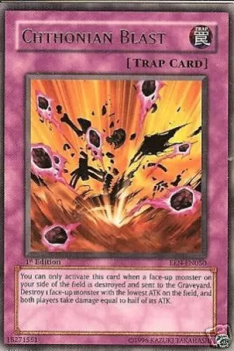 Chthonian Blast - EEN-EN050 - Rare - 1st Edition - YuGiOh