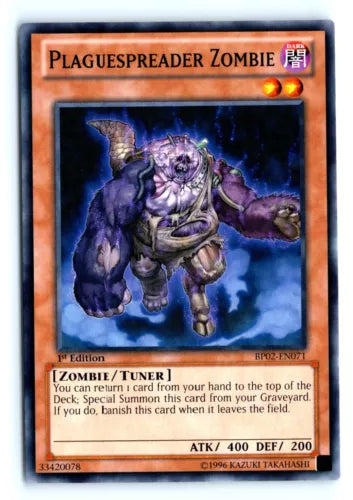 Plaguespreader Zombie - BP02-EN071 - Common - 1st Edition - YuGiOh