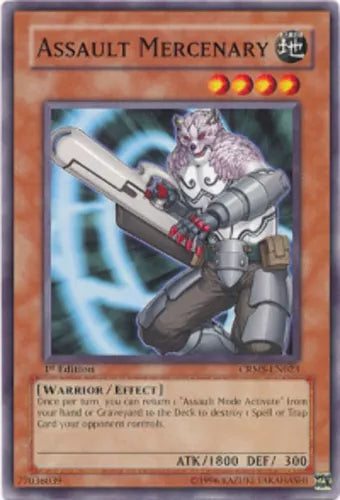 Assault Mercenary - CRMS-EN023 - Common - 1st Edition - YuGiOh