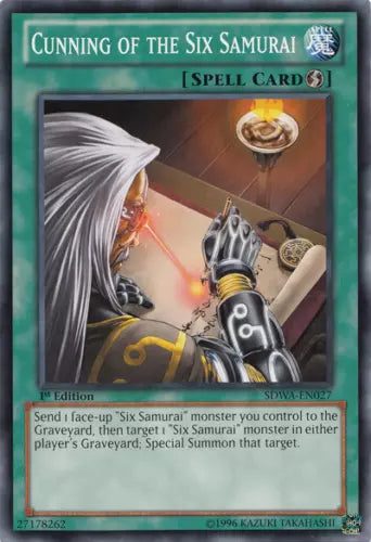 Cunning of the Six Samurai - SDWA-EN027 - Common - 1st Edition - YuGiOh