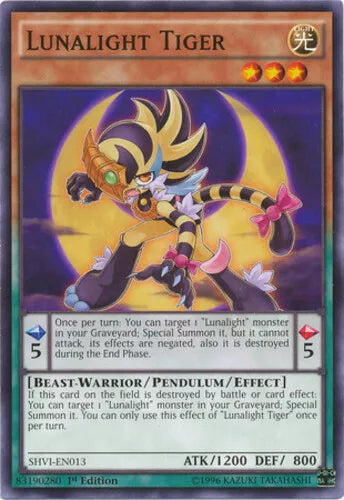 Lunalight Tiger - SHVI-EN013 - Common - 1st Edition - YuGiOh