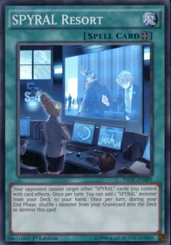 SPYRAL Resort - INOV-EN089 - Super Rare - 1st Edition - YuGiOh