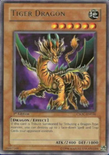 Tiger Dragon - CSOC-EN036 - Rare - 1st Edition - YuGiOh