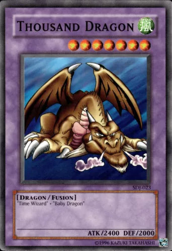 Thousand Dragon - SDJ-023 - Common - Unlimited Edition - YuGiOh LP