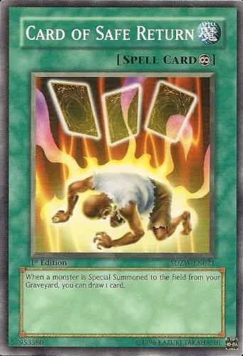 Card of Safe Return - SDZW-EN021 - Common - 1st Edition - YuGiOh