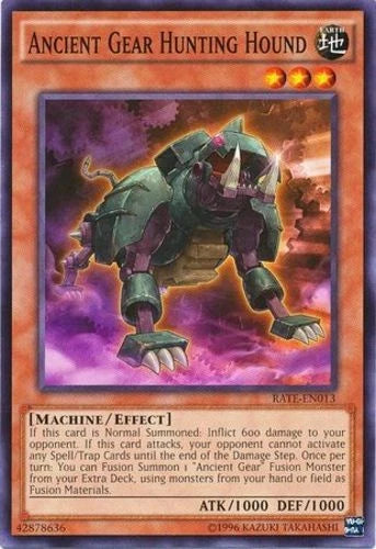 Ancient Gear Hunting Hound - RATE-EN013 - Common - Mixed Editions - YuGiOh