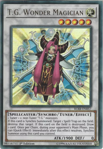 T.G. Wonder Magician - BLRR-EN057 - Ultra Rare - 1st Edition - YuGiOh