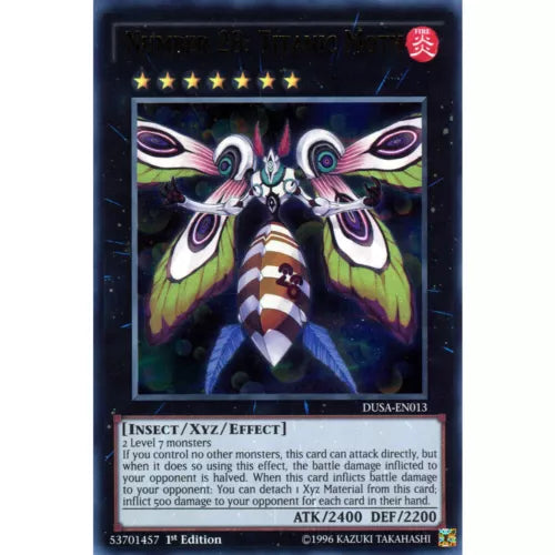 Number 28: Titanic Moth - DUSA-EN013 - Ultra Rare - 1st Edition - YuGiOh