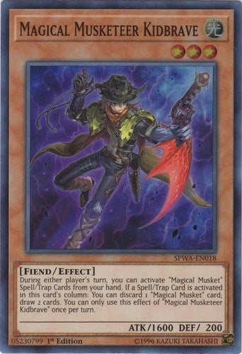 Magical Musketeer Kidbrave - SPWA-EN018 - Super Rare - 1st Edition - YuGiOh