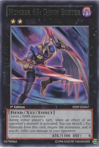 Number 65: Djinn Buster - SHSP-EN047 - Rare - Mixed Editions - YuGiOh