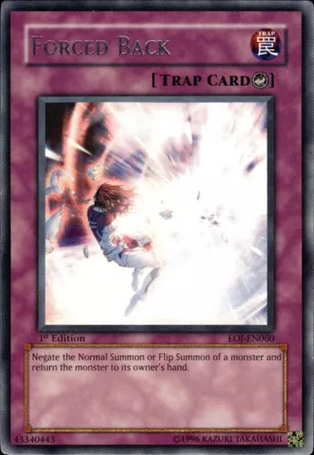 Forced Back - EOJ-EN060 - Rare - Unlimited Edition - YuGiOh