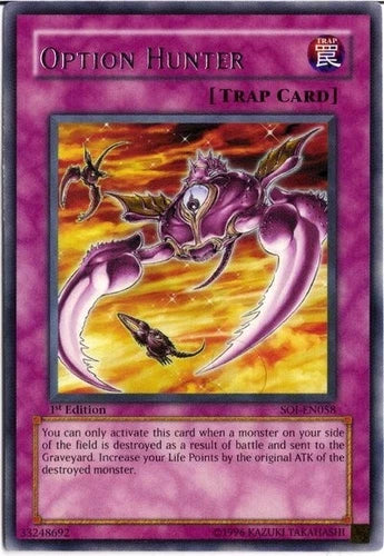 Option Hunter - SOI-EN058 - Rare - Unlimited Edition - YuGiOh LP