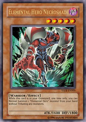 Elemental Hero Necroshade - YSDJ-EN000 - Ultra Rare - Unlimited Edition - WORN