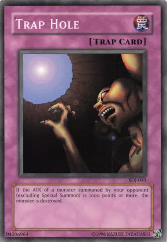 Trap Hole - SDJ-043 - Common - Unlimited Edition - YuGiOh LP