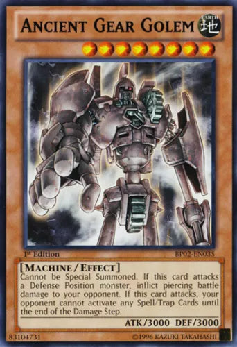 Ancient Gear Golem - BP02-EN035 - Rare - 1st Edition - YuGiOh