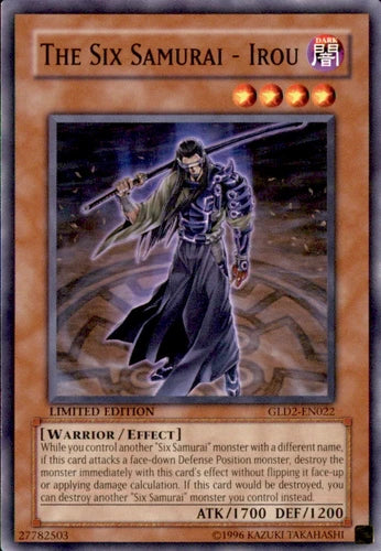 The Six Samurai - Irou - GLD2-EN022 - Common - Limited Edition - YuGiOh