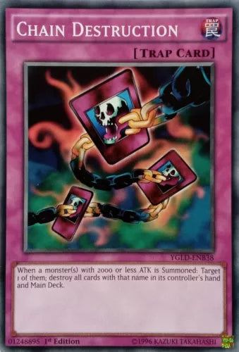 Chain Destruction - YGLD-ENB38 - Common - 1st Edition - YuGiOh